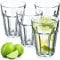 KADAX Lot de 4 verres à long drink en verre neutre/calcium lavables au lave-vaisselle, 365 ml, empilables, à cocktail, à eau, à café, à thé