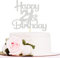Sotpot Silver Glitter 21 Cake Topper, 21st Birthday Cake Decorations for Birthday Party Anniversary Party Supplies