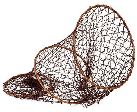 NKlaus 100cm Hochwertiger Reuse mit 3 Ringen Hobbyfischer, Angler nachhaltige Fischerei 11554