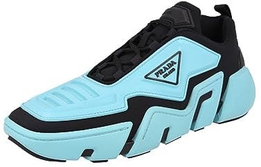 Prada Herren Blau Stoff Sneaker 2EG314 42 EU/UK 8