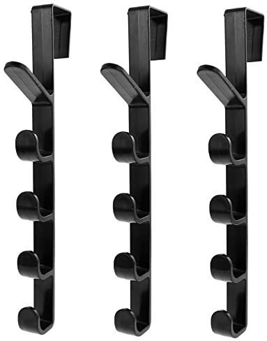 PRETYZOOM 3pcs Over-Door Hooks Over The Door Coat Hook for Bedroom Kitchen Bathroom