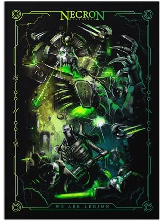 Displate Offiziell Warhammer MetallPoster Magnetische Befestigung Inklusive Lizenziert Bilder Hochwertiges PosterWarhammer 40,000 Graphics We Are Legion Poster 67.5 cm x 48 cm