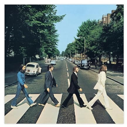 Poster auf Leinwand The Beatles Abbey Road, Schlafzimmer-Dekor, Sportlandschaft, Büro, Raumdekoration, Geschenk, ungerahmt, 30 x 30 cm