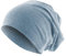 Roughtex Jersey Beanie leichte Mütze aus Baumwolle Stretchmaterial Heather Indigo M/L
