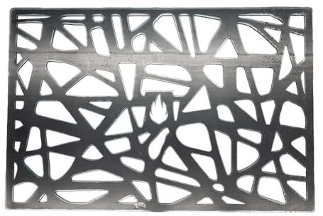 Feuerfest 123 Design Grillrost Spider I 60x45 cm I Hochwertiges Grillgitter aus Stahl I Massiver Kohlerost mit 4mm Stärke I Gitterrost für Grillkamin, Gas- & Kohlegrill I Grill-Rost aus Handarbeit