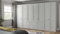 WIEMANN Drehtürenschrank mit 6 Schubkästen, Landhausstil Kleiderschrank 350cm breit, Weiß, Höhe 216cm, Marlow