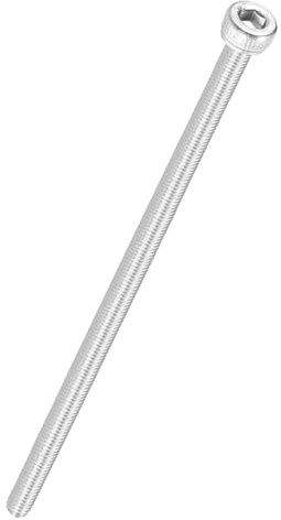 Kozelo 6pcs Socket Head Cap Screws - [M3-0.5 x 80mm] 304 Stainless Steel Allen Socket Drive for Electrical Motor 3D Printing Fan Engine Replacement Use, Silver