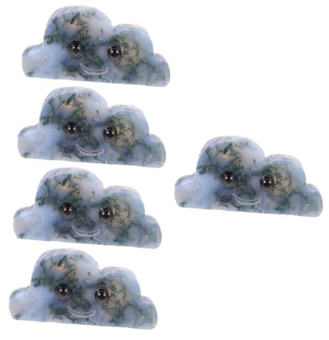 Cabilock 5st Wolkenkristallstein Mini Desktop-Cloud-statuen Wolkenfigur Dekoration Wolkenstatue Selber Machen Dekorationen Für Zu Hause Dekoration Für Zu Hause DIY-Wolke Cloud-Modell Green