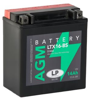 Batería AGM Moto LP LTX16-BS (12V 14Ah)