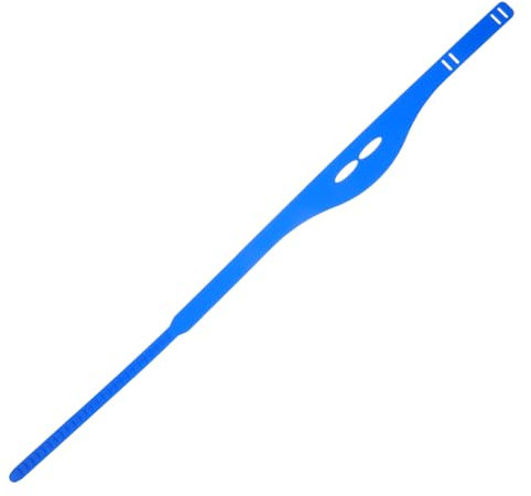 IWOWHERO Guide De Coupe De Cheveux Ajustable En Silicone Bleu Taille Réglable Pour Hommes Et Garçon Et Filles Outil De Rasage Nuque Bande De Coiffage Portable Usage à Domicile