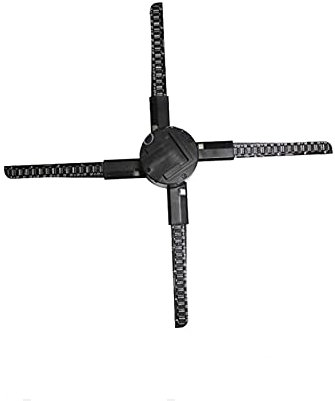 Ventilatore olografico 3D WiFi da 43 cm, proiettore olografico 3D, lettore olografico, display LED a occhio nudo, luce pubblicitaria, controllo APP 3D, 510 LED, proiettore olografico natalizio