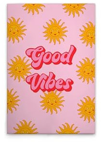 A.S. Création Leinwandbild Retrobild Bunt Good Vibes - Wandbild in Rosa, Pink - 50 x 75 cm - DD132652