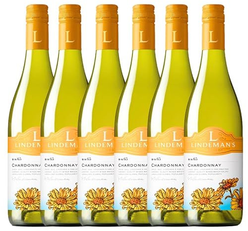 Lindeman's wine |South Eastern Australia | case of 6 bottles x 75cl (Pack of 6 bottles 75cl, Chardonnay)