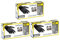 Guanti Nitrile Nero Reflexx N81, Guanti Monouso Nitrile (100/300/1000 Pezzi) Guanti Usa e Getta per Alimenti, Uso Ho.Re.Ca. (300 Pezzi, Taglia M)