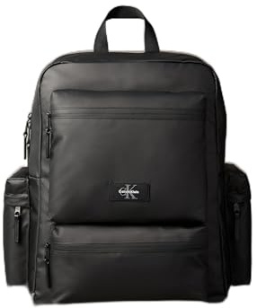 Calvin Klein Homme Utility Pocket Backpack Lv04d3258g Sac à Dos, Black (Black), Taille Unique
