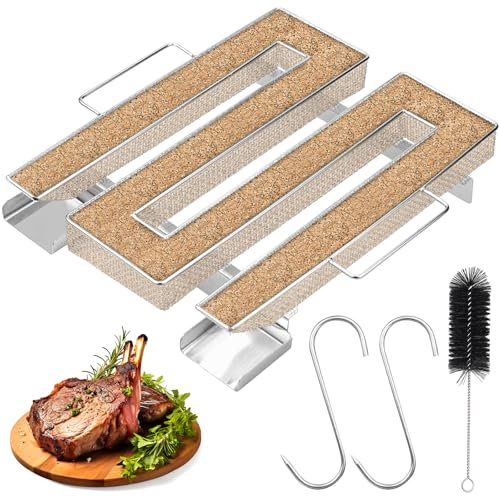 Kaltrauchgenerator für Räucherofen Kaltrauchgenerator mit Henkel aus Edelstahl Kaltrauch Kaltraucherzeuger Cold Smoke Generator Rauchgenerator für Räucherofen, Grills, BBQ, Food Smoker, Räucheröfe