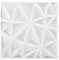 VEVOR Panneaux Muraux 3D, Lot de 33, Panneau Mural Décoratif PVC Moderne Minimaliste, 30x30 cm, Couverture 2,97 m², Déco Intérieure pour Plafond, Chambre, Salon, Salle de Jeux, Blanc Mat Motif Diamant