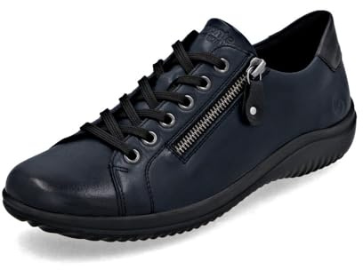 Remonte Damen Low-Top Sneaker D0700, Frauen Halbschuhe,lose Einlage,wasserabweisend,remonteTEX,Freizeit,sportlich,straßenschuhe,blau Kombi (14),39 EU