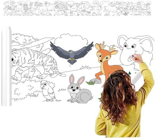 3M Rouleau Papier Dessin Coloriage Geant Enfant Feuille Peintur Enfant