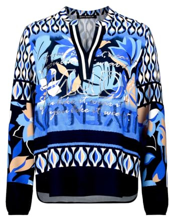 Betty Barclay Damen Longbluse mit Stehkragen