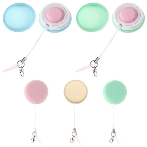 SAFIGLE 5pcs Mobile Phone Screen Wipe Macaron Cleaning Wipe for Eyeglasses Lens Cleaning Cloths for Electronic Screens Random Color