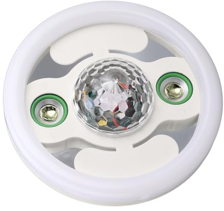 Fafeicy Lumière Musicale LED Bluetooth, Plafonnier ABS + PC RGB avec Double Haut-parleur, Ampoule E27 36W, Télécommande pour Chambre d'enfants, Décoration de la Maison