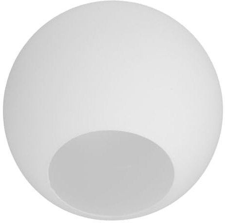GANAZONO Abat-jour en Verre Opalin Blanc Rond pour Lampe Suspendue, Éclairage Doux et Polyvalent, pour Salle à Manger et Intérieur Élégant