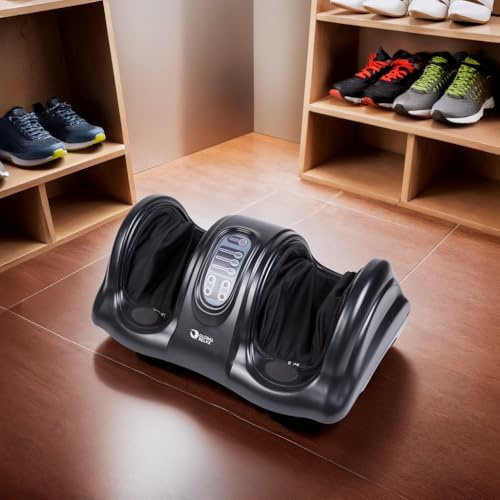 GLOBAL RELAX | VITALZEN® BASIC | Electric Foot Massager | 3D Biometric Massage by Kneading and Reflexology | Relief of Pain, Tension and Circulation of Feet from Toes, Arches to Soles | Simple Control