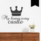 WANDKINGS Wandtattoo - My home is my castle - 100 x 62 cm - Schwarz - Wähle aus 5 Größen & 35 Farben