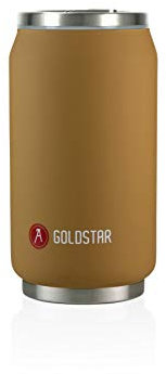 LES ARTISTES Paris A-1879, Canette isotherme, Thermos 280 ml, Gourde isotherme sans BPA, Réutilisable, Bec verseur rabattable avec paille, Acier Inoxydable, Design Wood