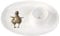 RW WN4088-XL Royal Worcester Wrendale - Plato de huevo (cerámica, 18 x 13,5 cm), color blanco