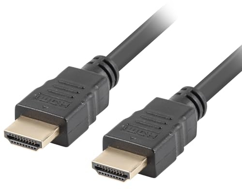 Lanberg Cable HDMI CA-HDMI-11CC-0010-BK - CONECTORES Macho/Macho - RESOLUCION Hasta 2160P 3840 * 2160 30Hz - 1 Metro