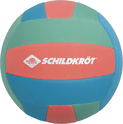 Schildkröt Neopren Beachball Tropical I Ø 21 cm I salzwasserfester & Rutschfester Volleyball I weiche, griffige Oberfläche I Ideal für Strand, Garten, Kinder & Erwachsene