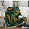 Dschungel Leopard 3D gedruckt Sherpa Decke Couch Bettbezug Reise Bettwäsche Samt Plüsch Überwurf Fleece Decke Tagesdecke 150 * 200Cm