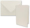 25x DIN B6 Faltkarten Set mit Umschlägen in Naturweiß (Weiß) - 120 x 170 mm - ideal für Einladungskarten, Hochzeit, Taufe, Kommunion, Konfirmation - Marke: FarbenFroh