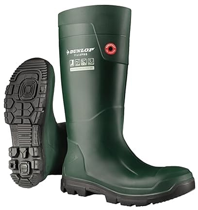 DUNLOP FieldPro Full Safety Wellington Green