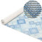 ANRO Weichschaummatte Badematte Badvorleger Duschvorleger Antirutsch Badläufer Patchwork Blau 160x80cm