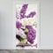 Estika Türtapete selbstklebend - Lila Blume - 95x205 cm - Einem Bogen Türposter, Blumen Türaufkleber, Aufkleber PVC Folie, Klebefolie für türen, Tür tattoo, Modern decoration