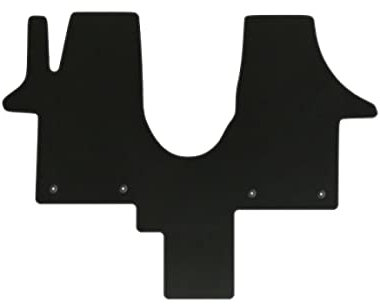 Veloursfussmatten Automatten Velourmatten für VW T5 Multivan mit 2 Einzelsitze Bj. 2003-2015 Passform Neu Basic ovale Befestigungen