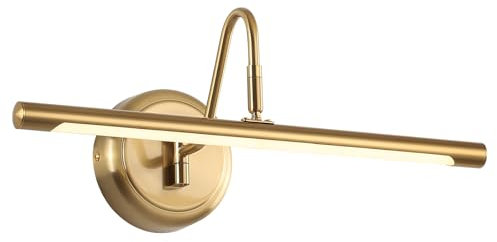 JOOSENLUX Moderne Luci Dimmerabili per Dipinti 9W 42cm Lungo 3000K Ottone Dorato LED Applique Lampade Interni Corridoio Illuminazione Apparecchi di Illuminazione Collegamento Hard-Wired
