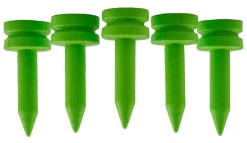 Castle Golf-Tees aus Bambus, verschiedene Größen, Standard-Golf-Tees, umweltfreundliche und nachhaltige Bambus-Golf-Tees, 100 Stück, 25 mm Castle Neon Green
