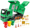 deAO Camion Benne à ordures de Construction à Propulsion par Friction avec Trois poubelles capteur Automatique à inertie et des Fonctions