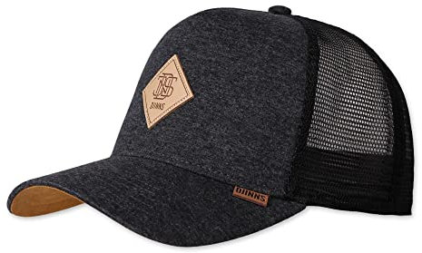 Djinns - Jersey Patch (Charcoal Heather/Black) - Trucker Cap Meshcap Hat Kappe Mütze Caps