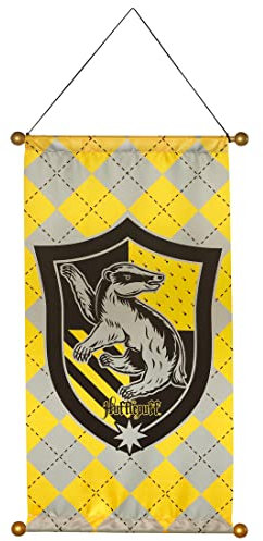 Rubies 5000027 Harry Potter Stoffbanner Hausbanner mit Dübel, Stoff, Hufflepuff