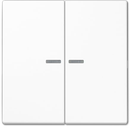 JUNG LS102KO5 WW Doppeltaster mit Visier LS alpinweiß