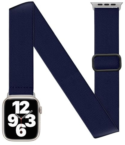 Correa de tobillo/brazo compatible con Apple Watch de 38mm 40mm 41mm 42mm 44mm 45mm 46mm 49mm, Correa elástica para la parte superior del tobillo para iWatch Series 10 9 8 7 6 5 4 3 2 1 SE Ultra