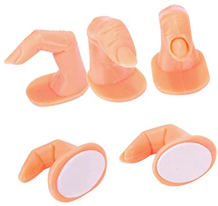 SKISUNO Practice Fake Finger Model Manicure Nail Art Training Nail Art Practice Display