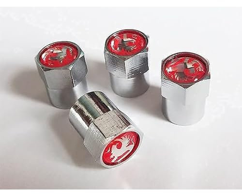 4 Stück Autoreifen Ventilkappen, für Opel OPC Astra H G J Insignia Aluminiumlegierung Luftdicht Ventildeckel Ventil Kappen Auto Dekorations ZubehöR,B