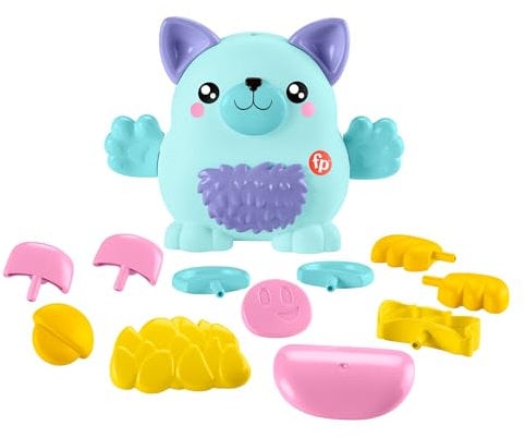 Fisher-Price Spielzeug für Kinder im Kindergartenalter FP Pets Tier zum Kombinieren, kreatives Bauset mit 18 Teilen zum Rollenspiel für Kinder ab 3 Jahren, HXP18