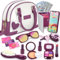Handtasche Für Kinder Mädchen Mit Make-Up Vortäuschen - Mein Erstes Handtaschen-Set mit Handtasche, Handy, Geldbörse, Schminkspielzeug und mehr für Mädchen ab 3 Jahren, Geschenkidee für Kinder